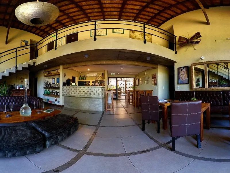 Foto 360° del lobby de un hotel